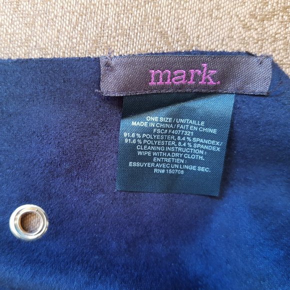 mark by Avon black boho scarf soft suede-like - Picture 6 of 9
